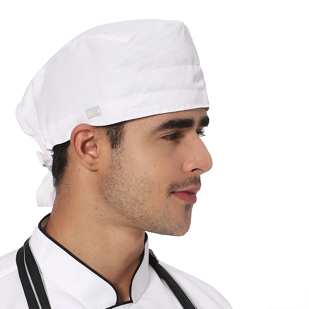 Scrub Cap Cotton White 1