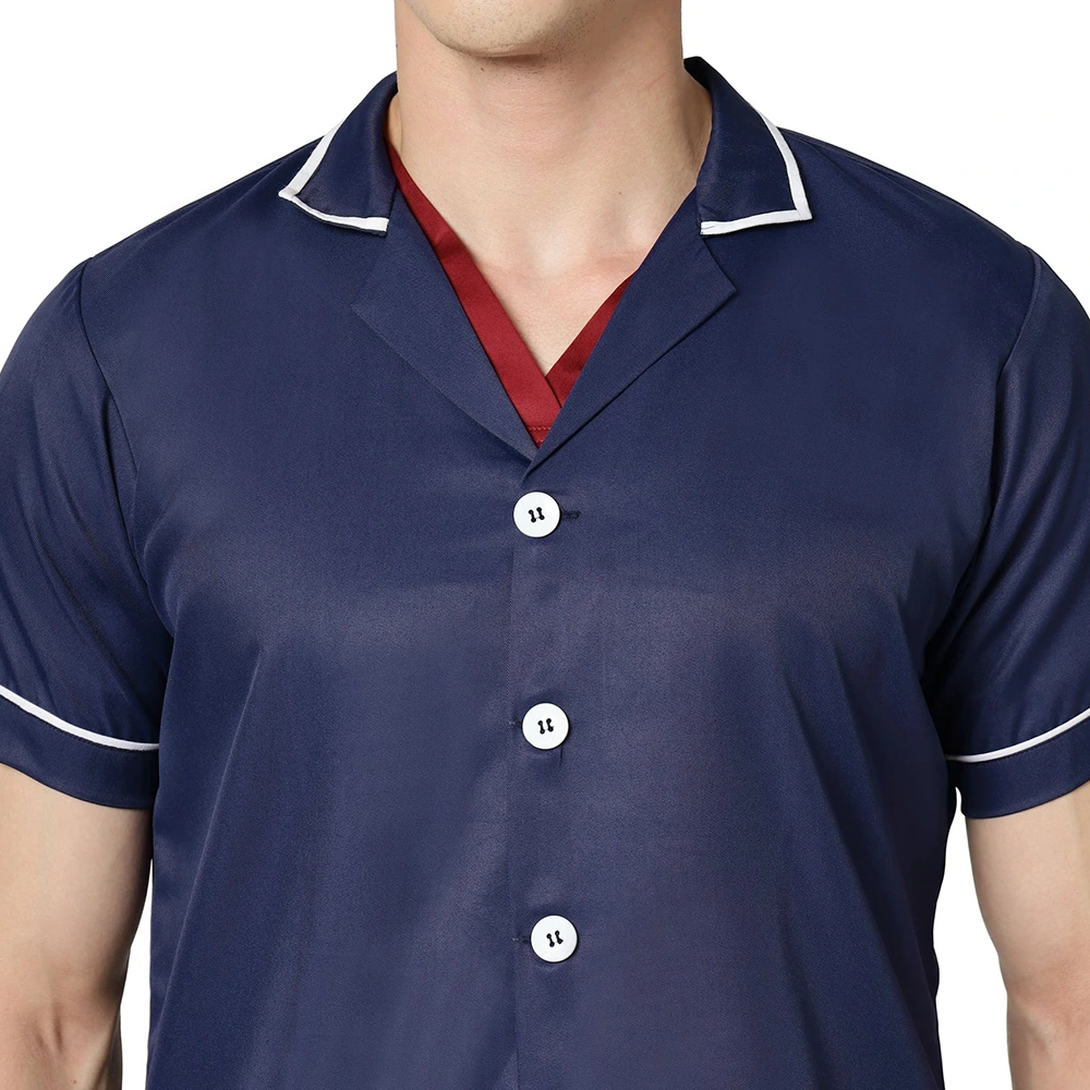 Unisex Assistant Apron / Coat - Navy Blue 6