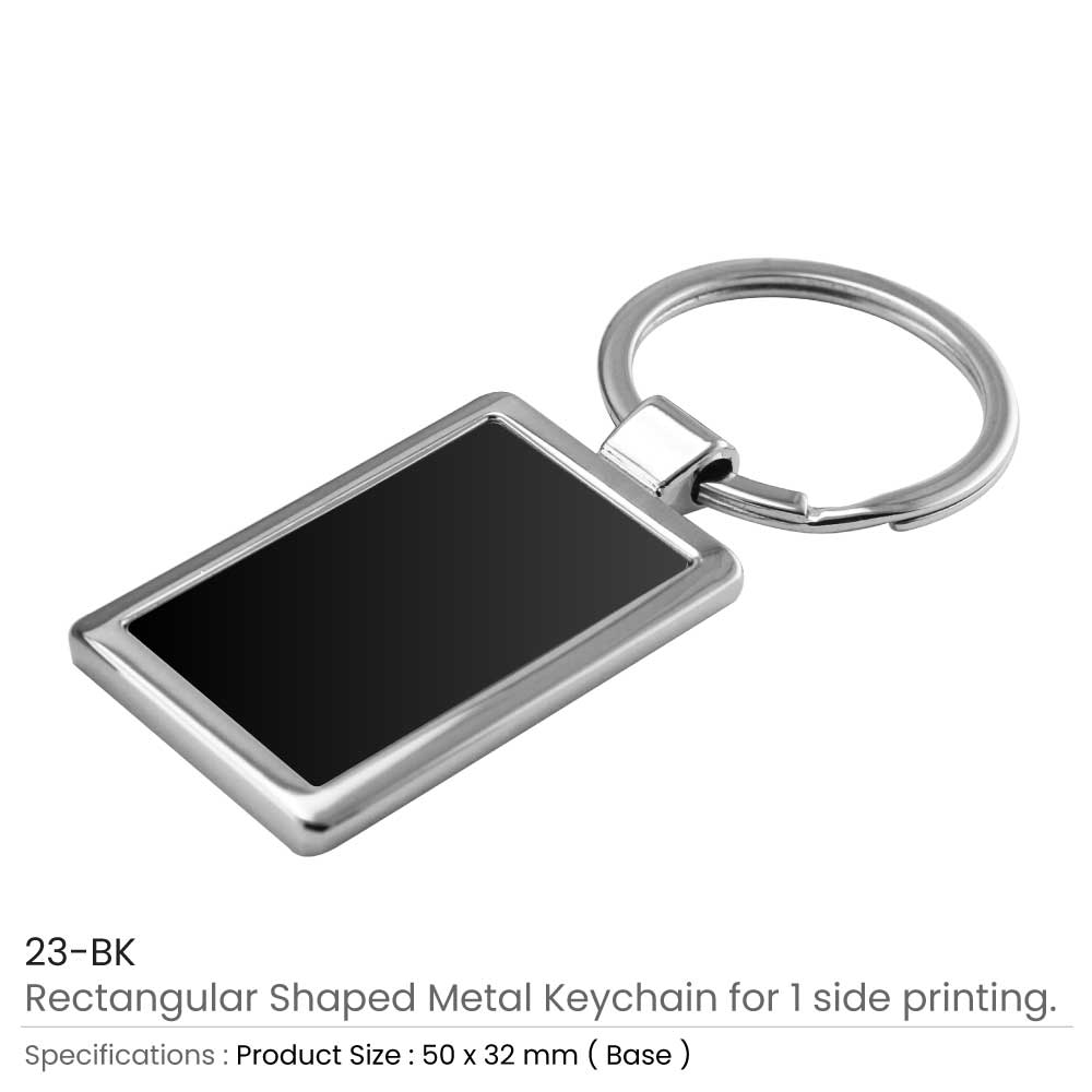 Metal Keychains Black 2