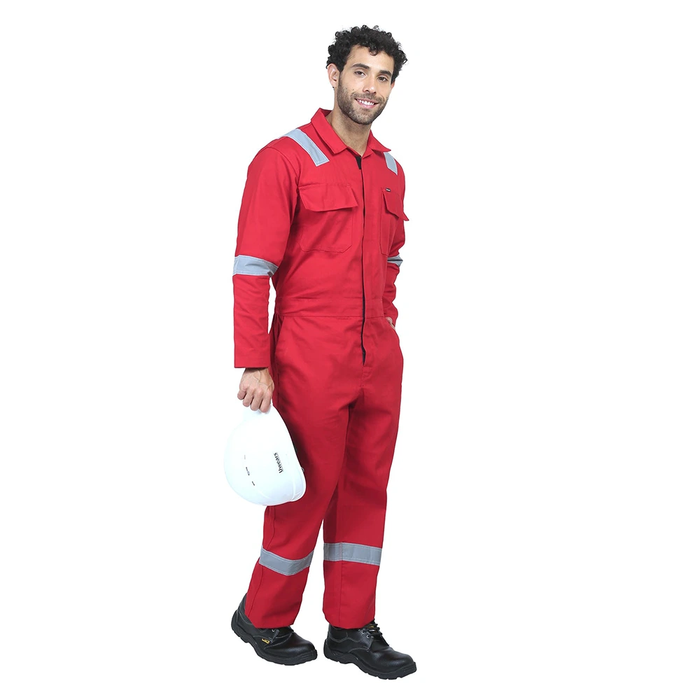 Coverall With Reflective Tape – Red 3