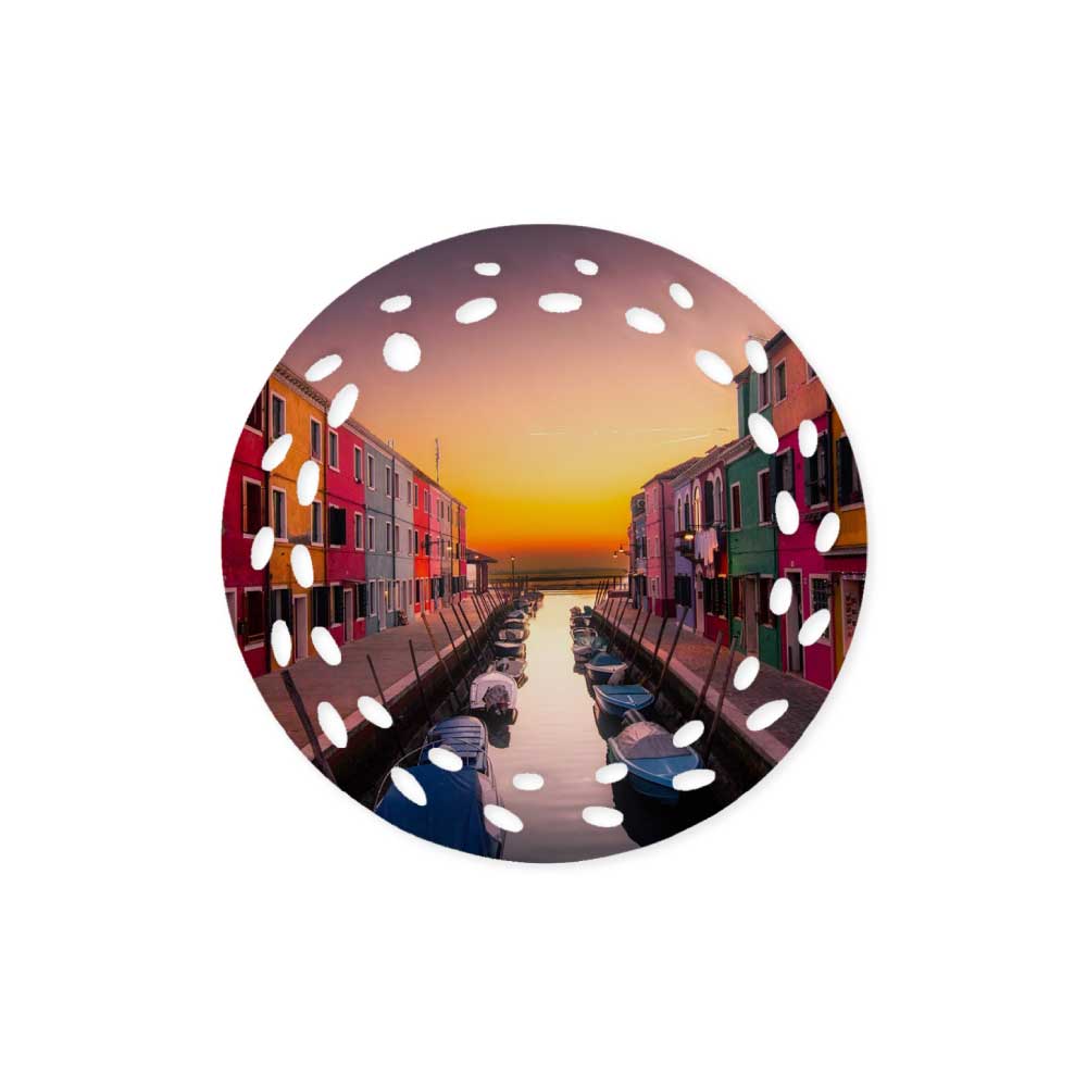 Round Shape Ceramic Ornaments 8cm 3