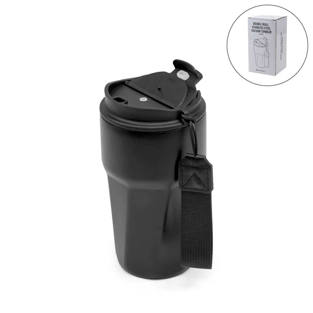 Tumblers with Lanyard in Double Wall Stainless Steel 480ml 6