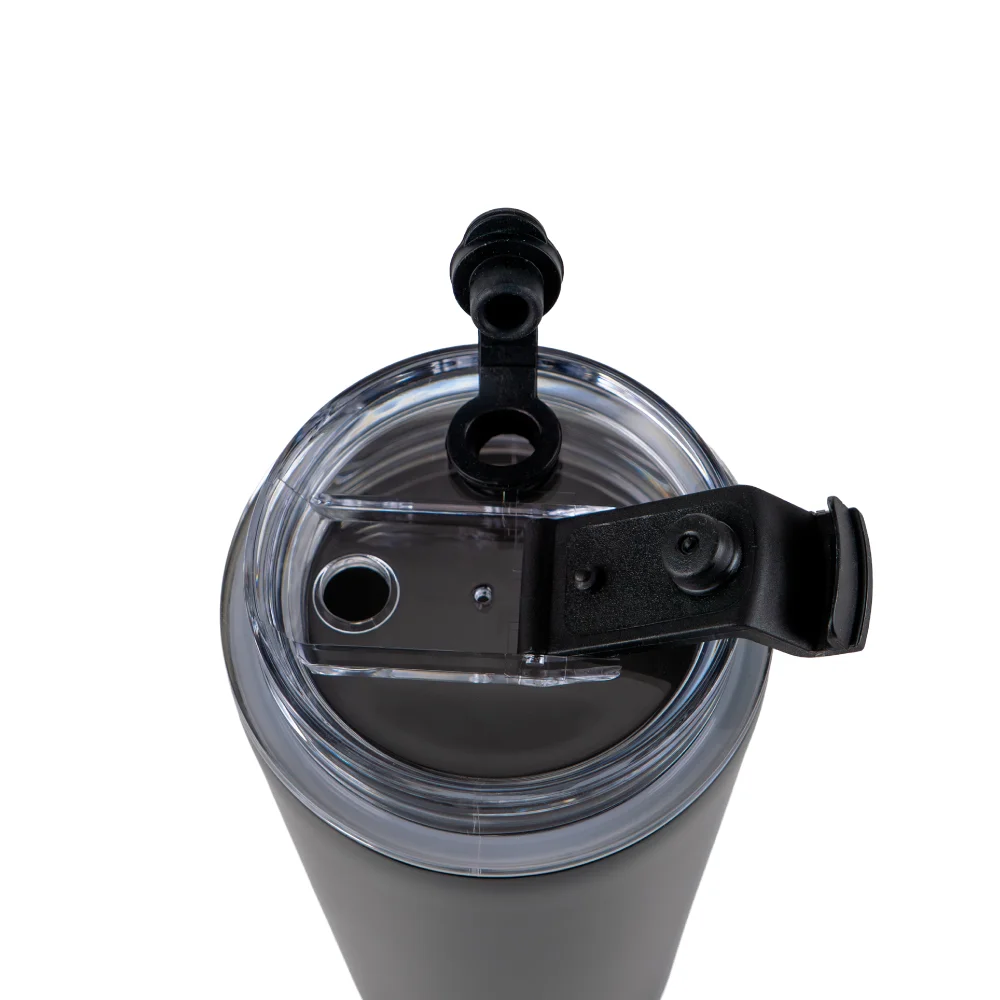 Double Wall SS Tumblers with Transparent Lid & Metal Straw – 500ml 8