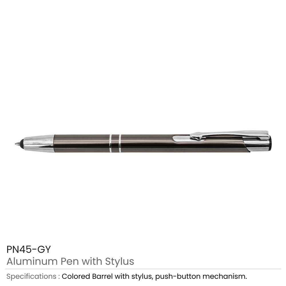 Aluminum Pens with Stylus 6