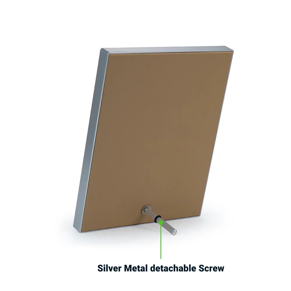 Two-Toned PU Leather Awards with Aluminum Frame & Stand in Luxury Box 3