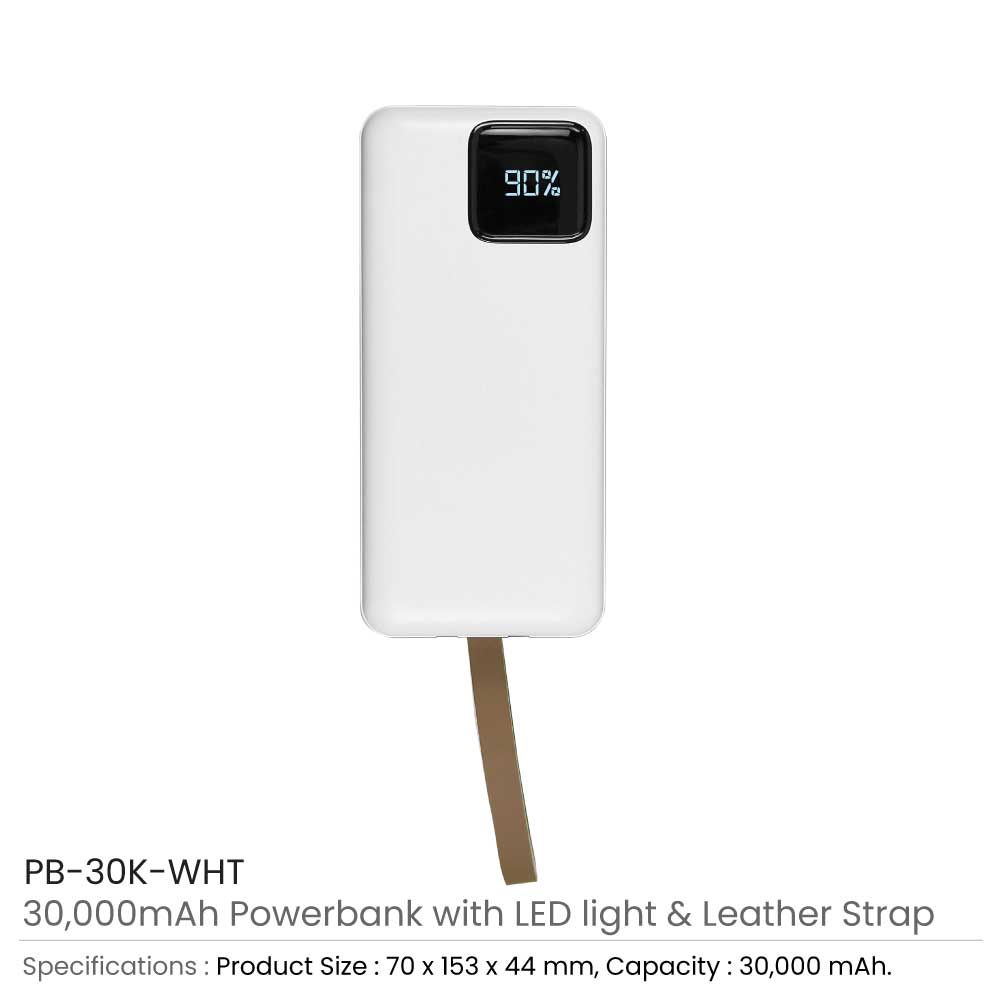 Fast Charging Powerbank 30,000 mAh with Flashlight 2