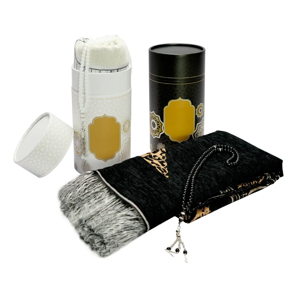 Prayer Mat with Tasbih in Tubular Box 11