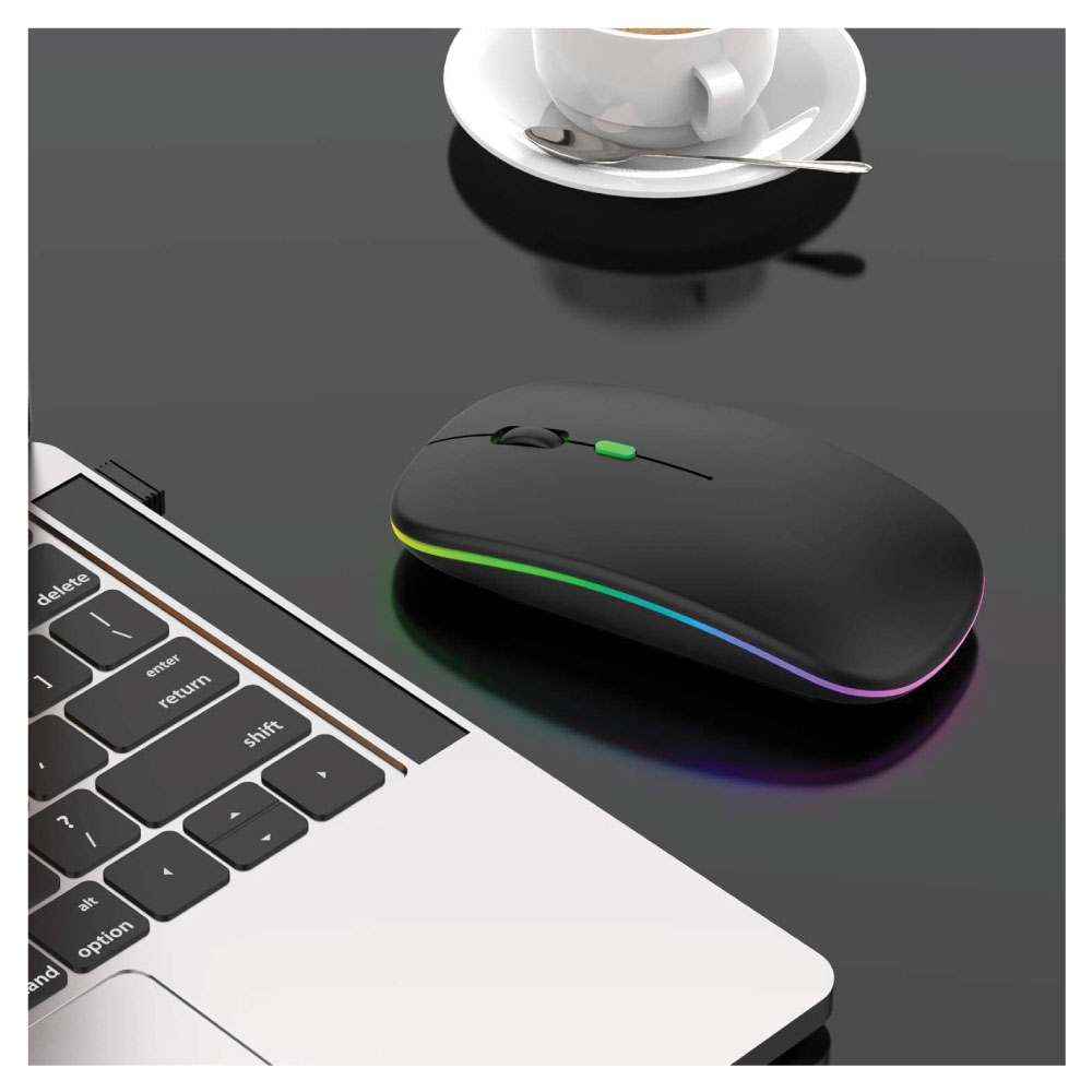 Wireless Slim LED Mouse, Rechargeable & Silent 6