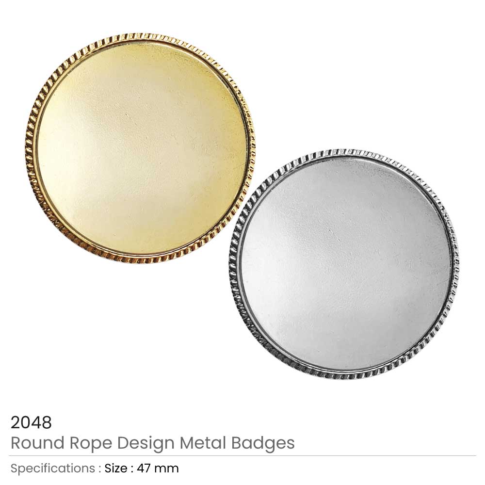 Round Metal Badges 4