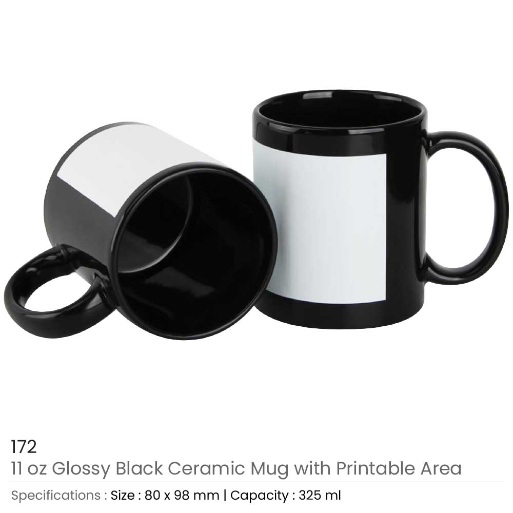 Sublimation Mugs Black Color 2