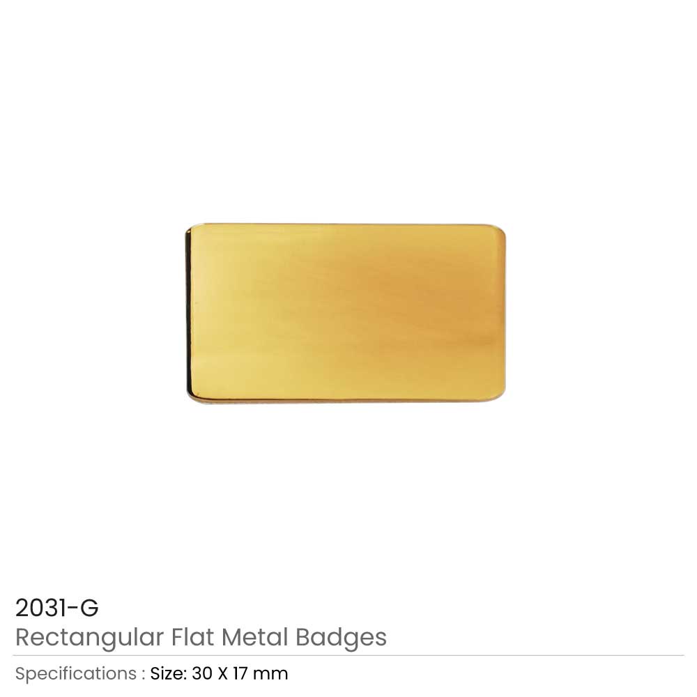 Rectangle Logo Badge Gold 3