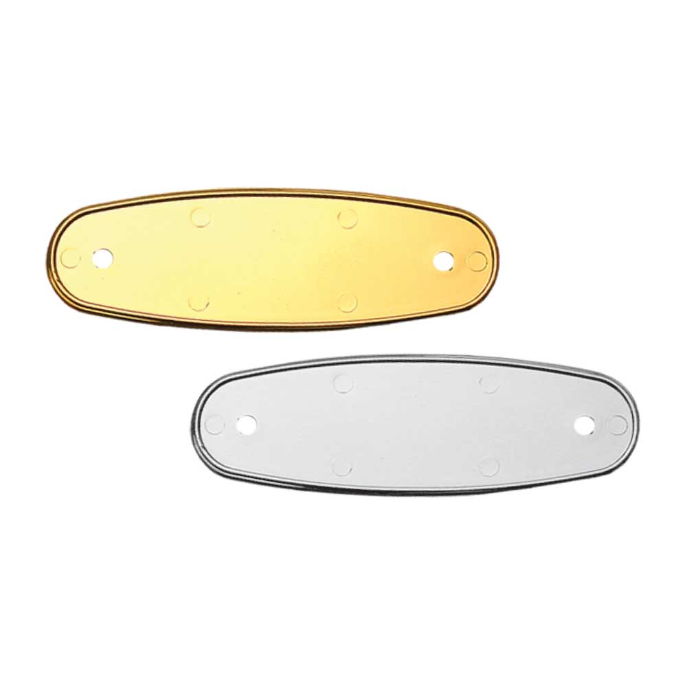 PVC Injected Gold Name Badges 1