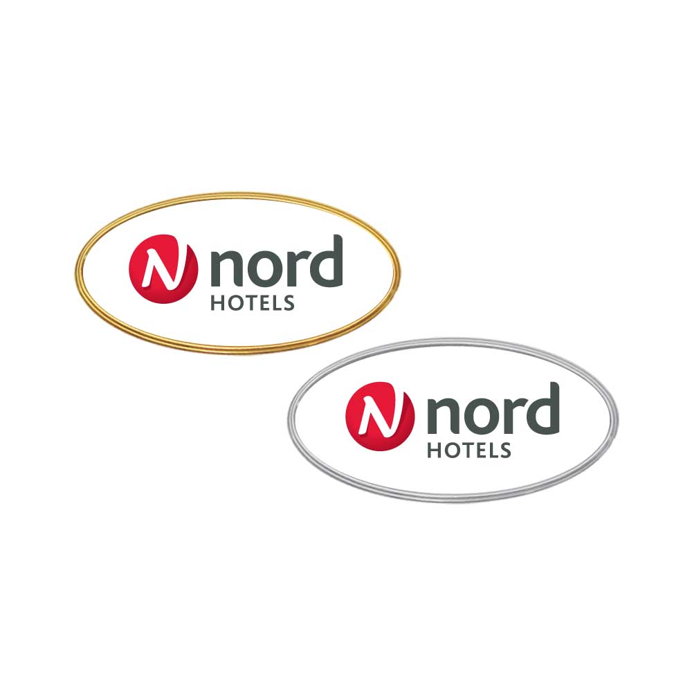 PVC Injected Oval Name Badges 4