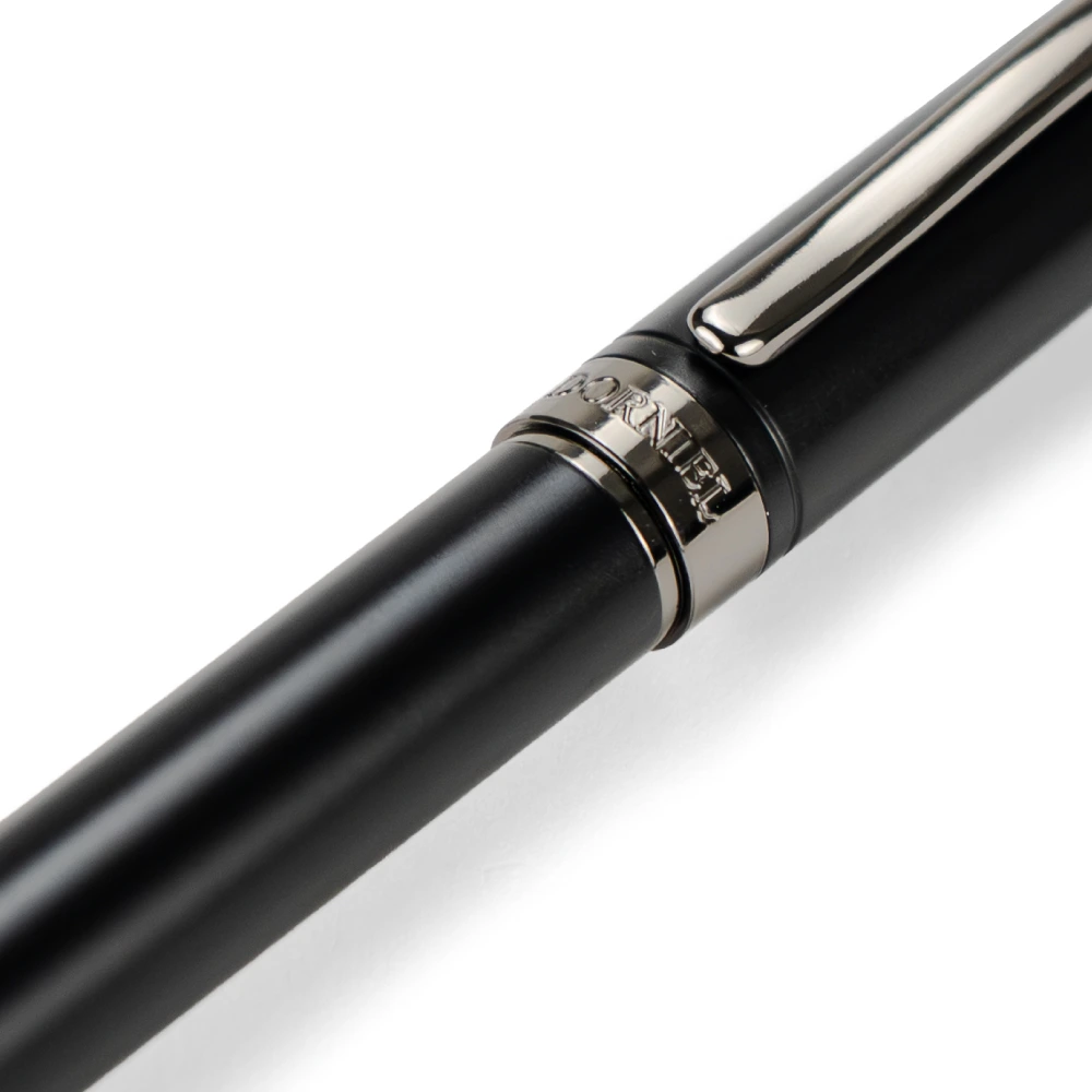 Dorniel Designs Metal Pens Matte Black – Twist Action Ball Pen Blue Ink 6