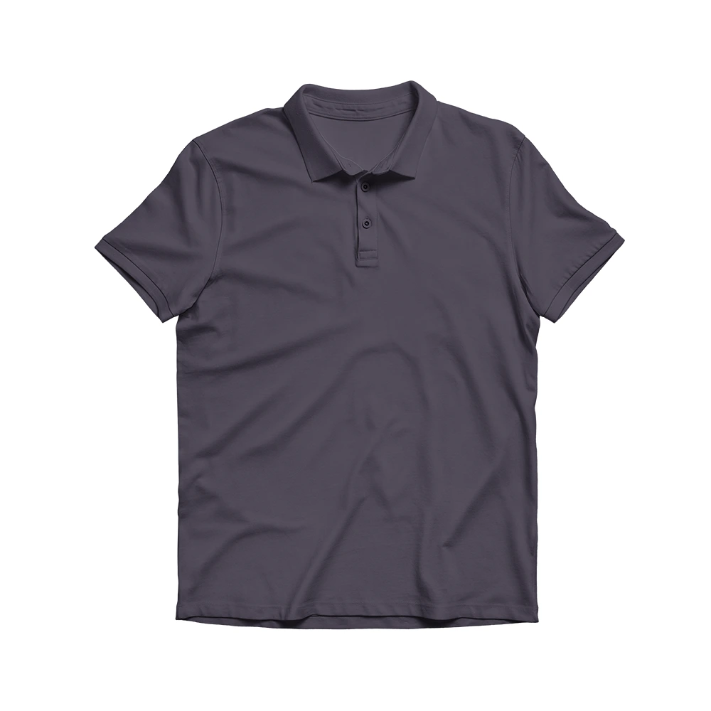 Apex Polo T-Shirt Solid Steel Grey