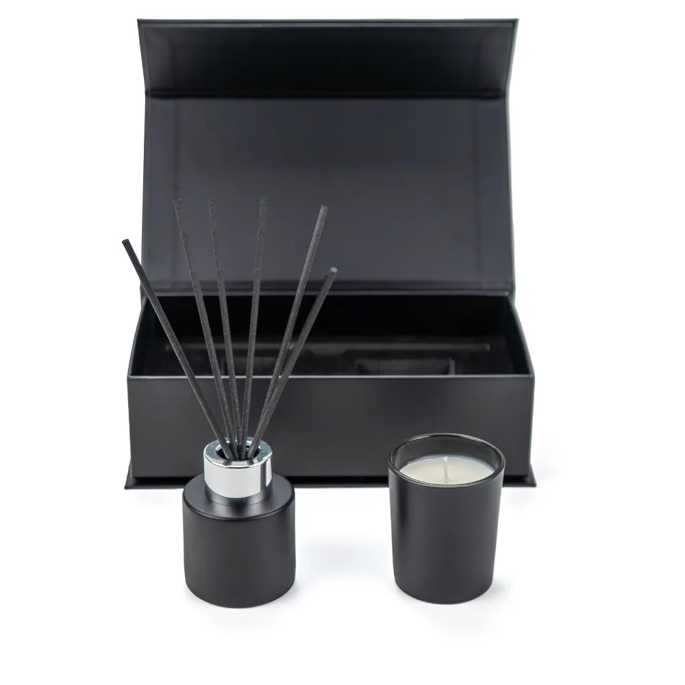 Scented Candle and Aroma Reed Diffuser with 6 Pcs Sticks Gift Sets 2