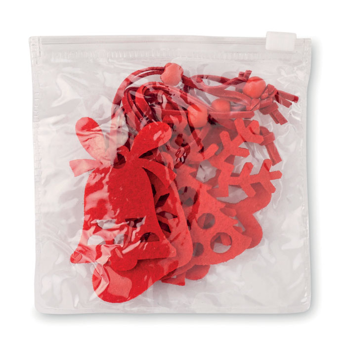 Set of 6 felt tree hangers 4