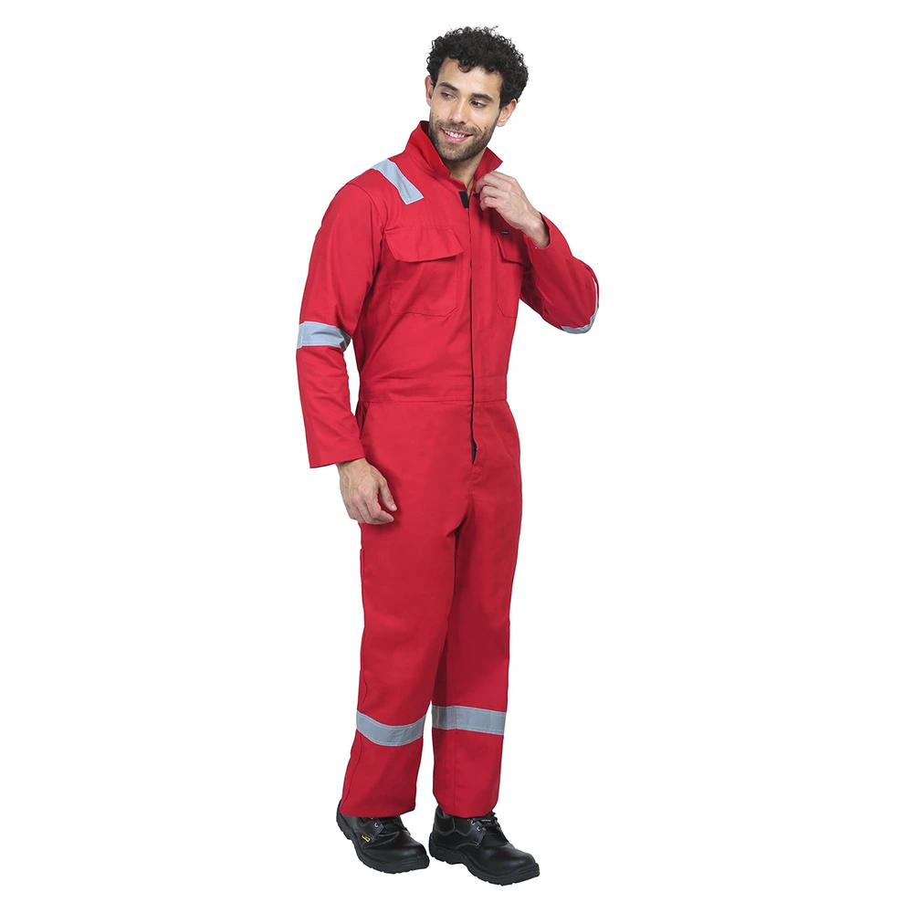 Coverall With Reflective Tape – Red 2
