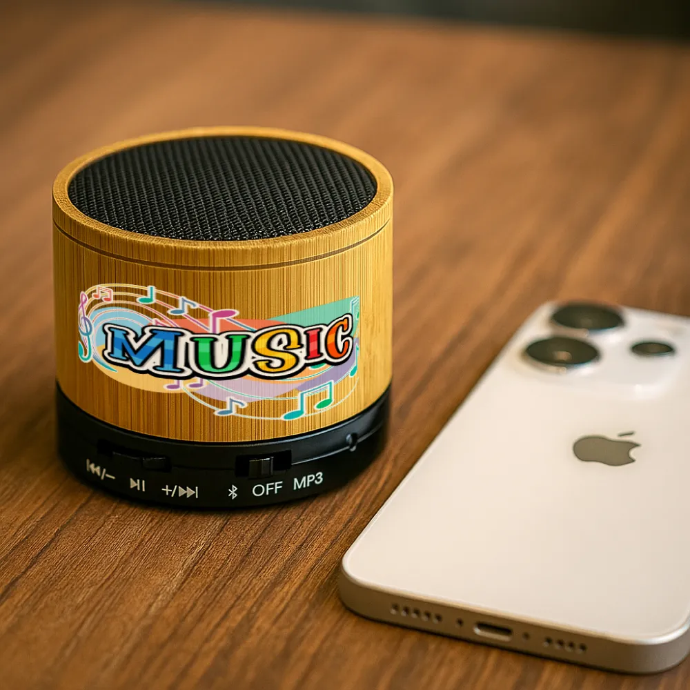 Bamboo Bluetooth Speakers V4.2 6