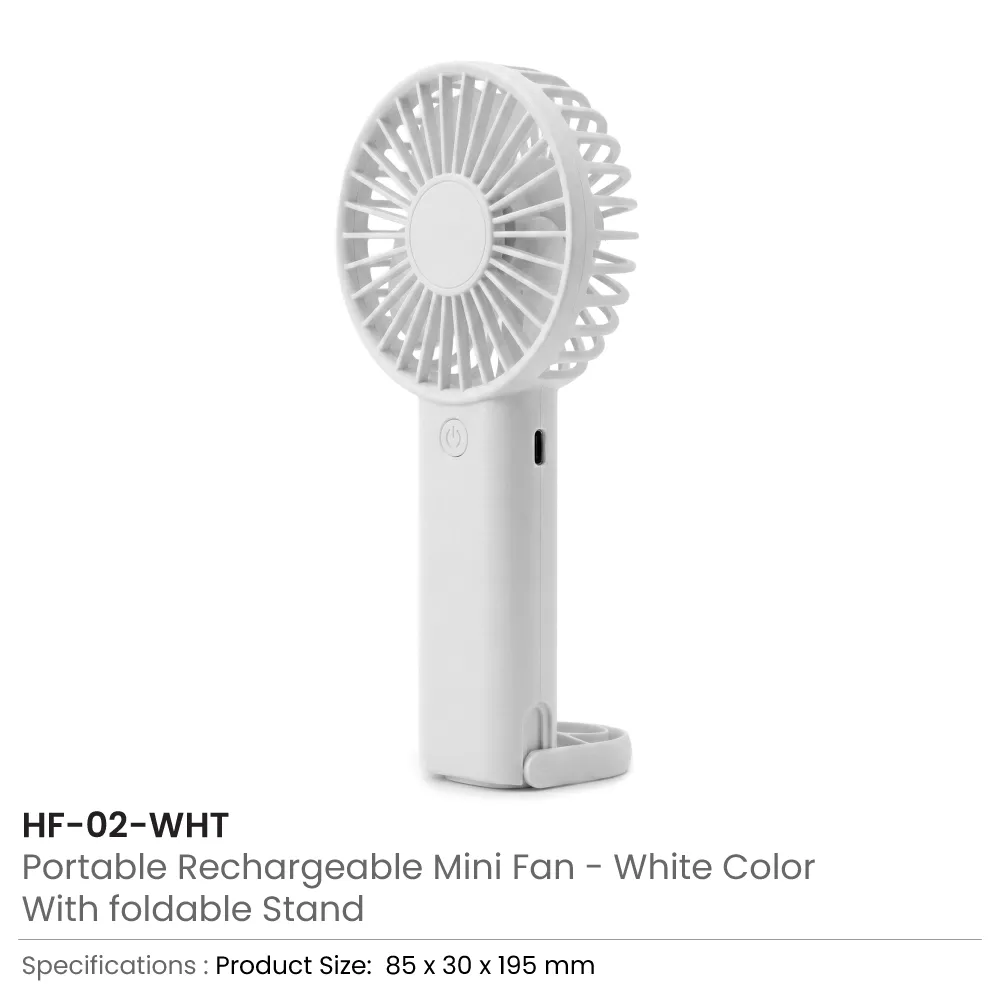 Portable Rechargeable Mini Fan, Compact, Lightweight, Portable, Type C 2