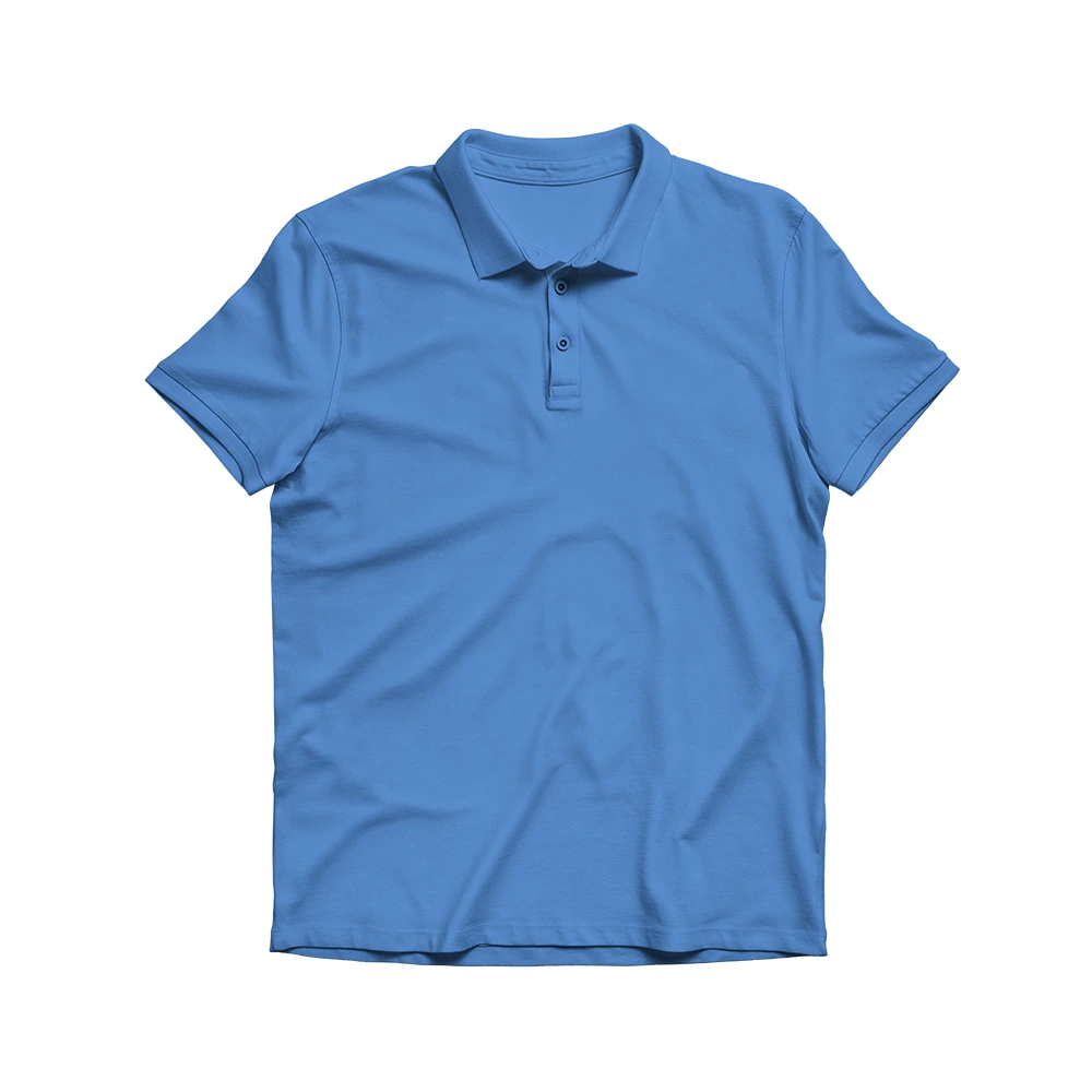 Apex Polo T-Shirt Solid Sky Blue 2