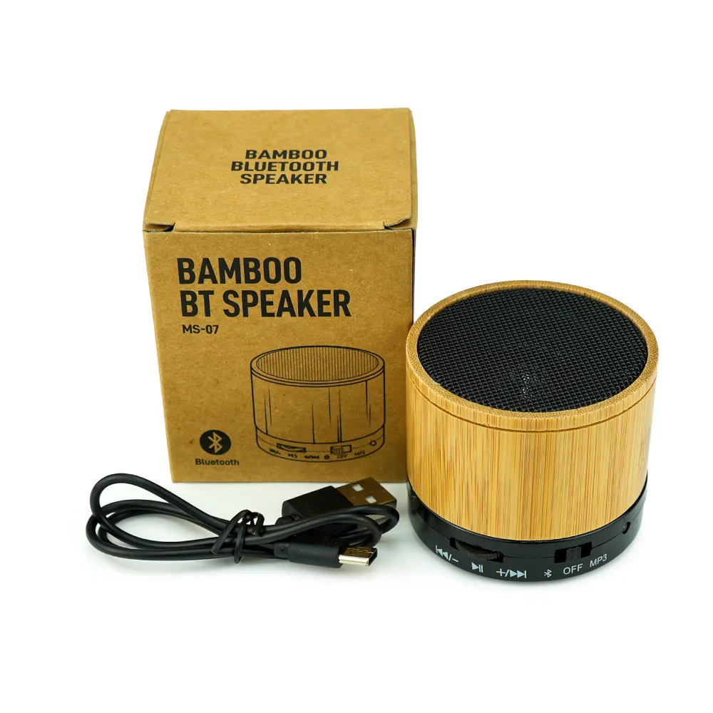 Bamboo Bluetooth Speakers V4.2 2