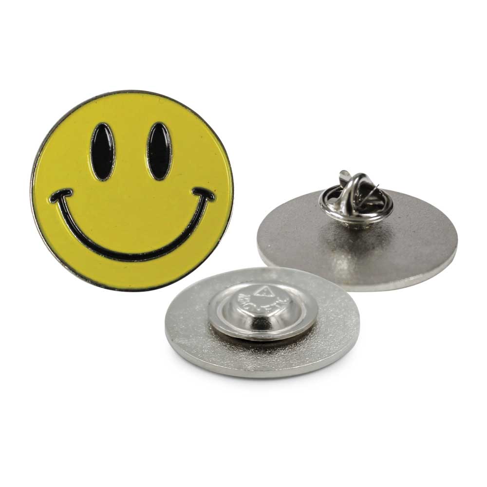 Smiley Metal Badge 4