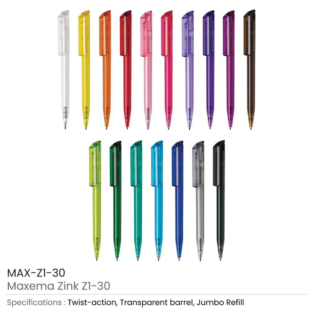 Maxema Zink Pens Transparent body 6