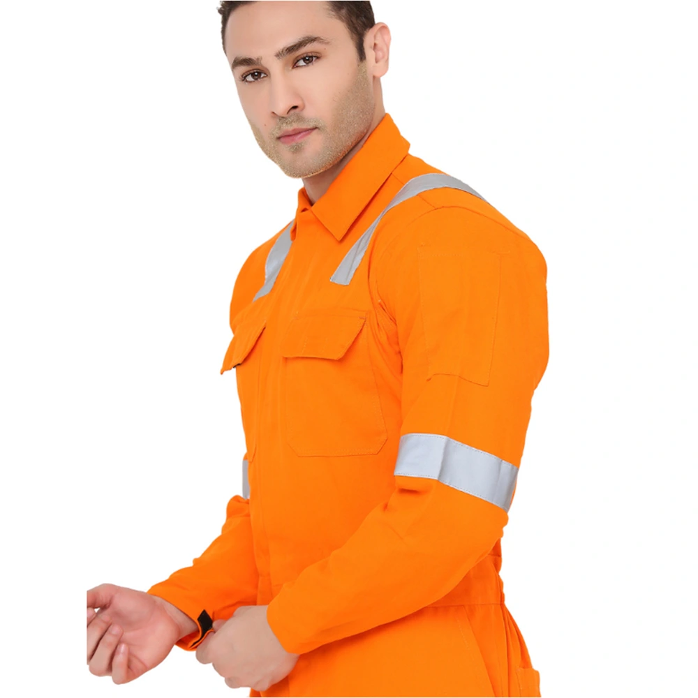 Coverall with Reflective Tape Orange 2