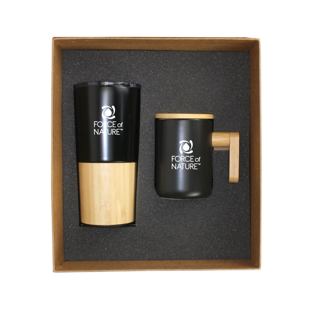 Drinkware Gift Sets with Travel Tumbler & Black Ceramic Mug 3