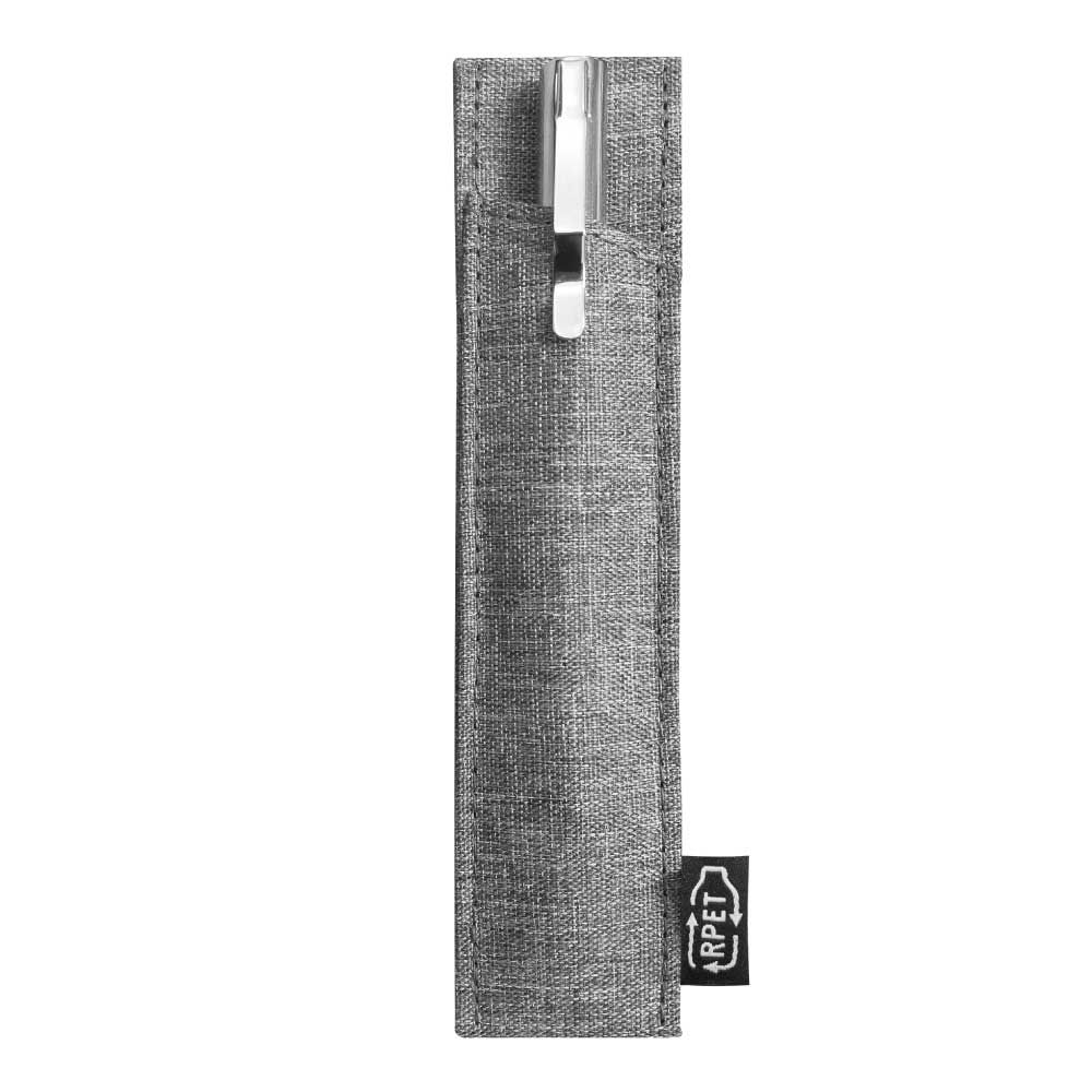 RPET Fabric Pen Pouches with Textured Design 4