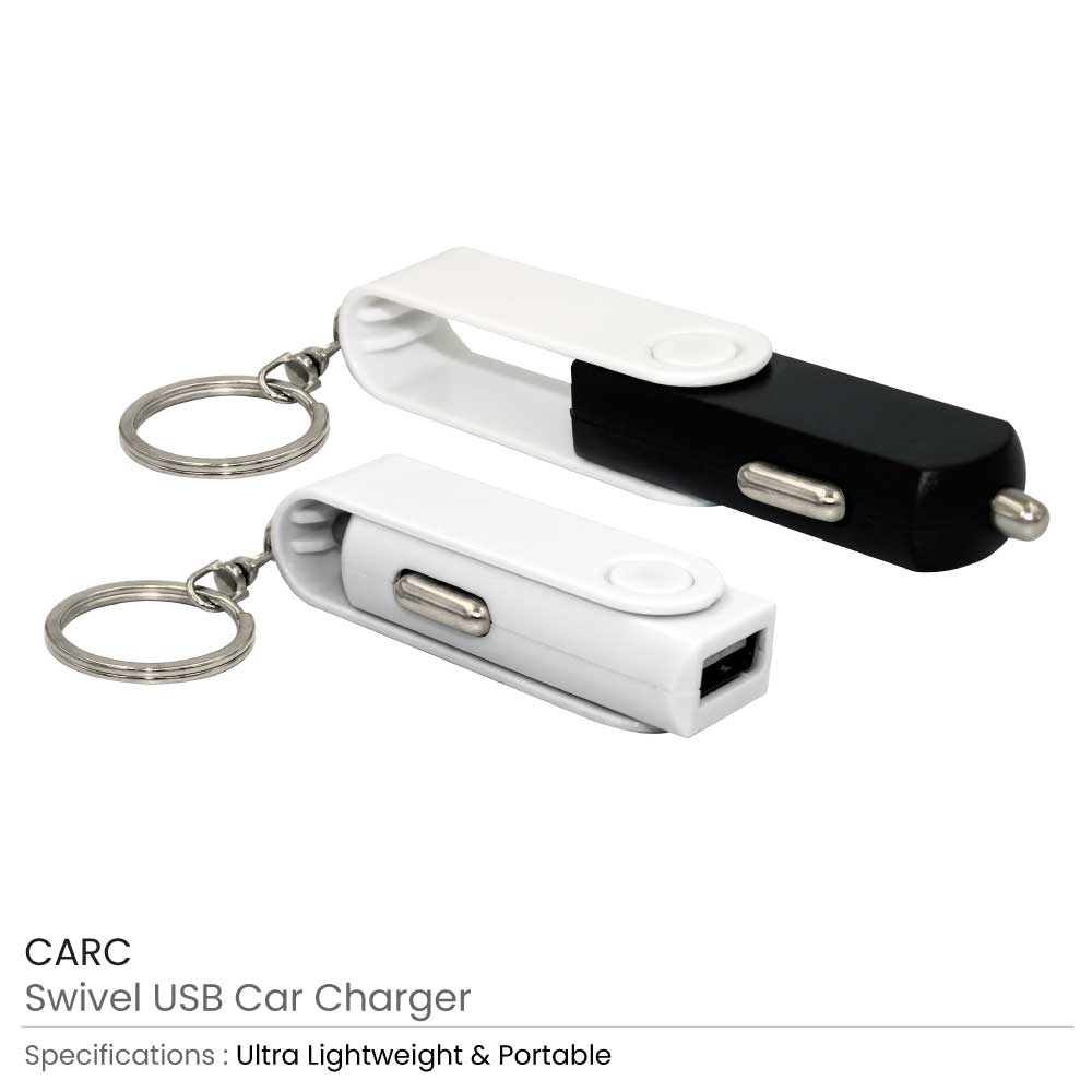 Swivel USB Car Charger 5