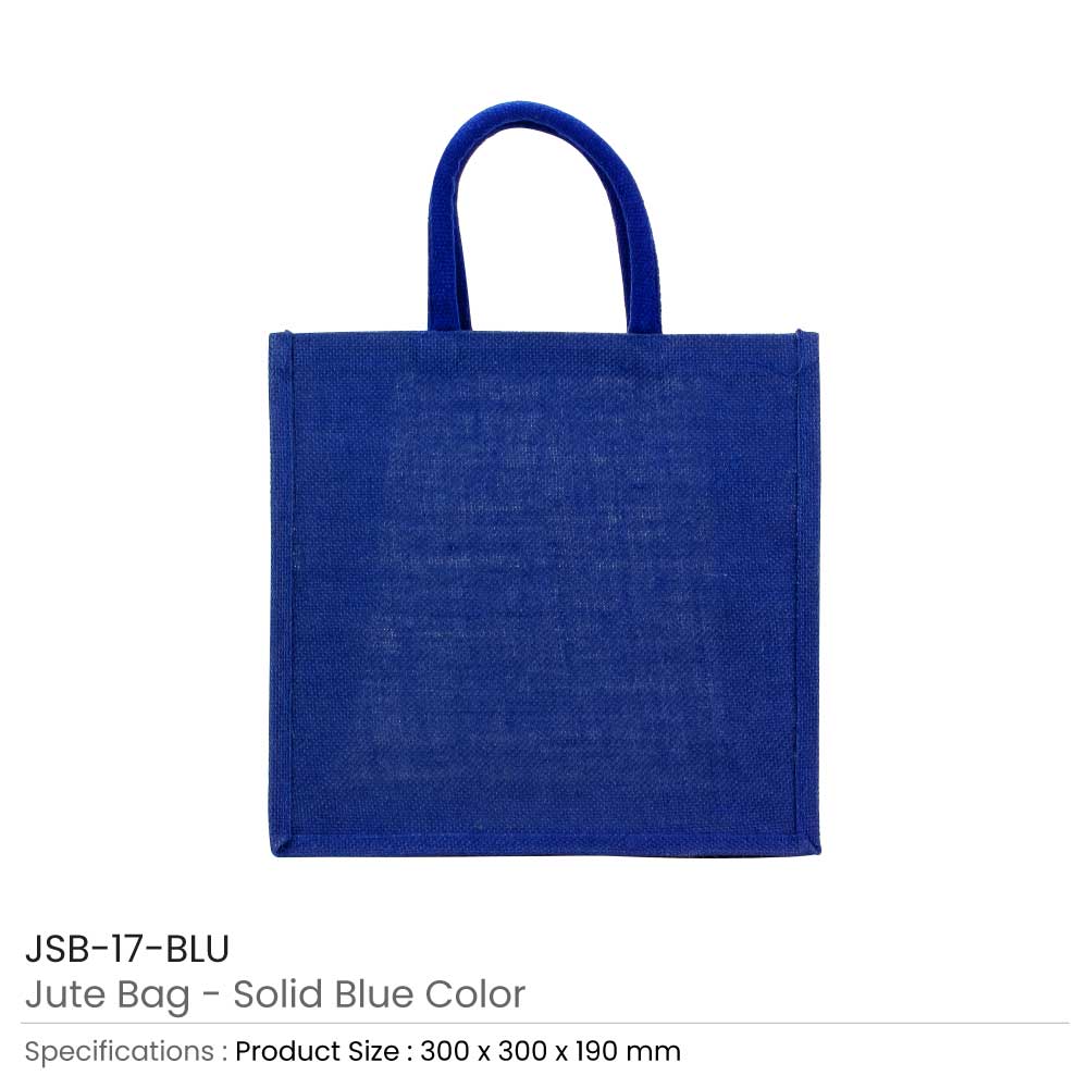  Reusable Square Jute Bags with Cotton Handles 2
