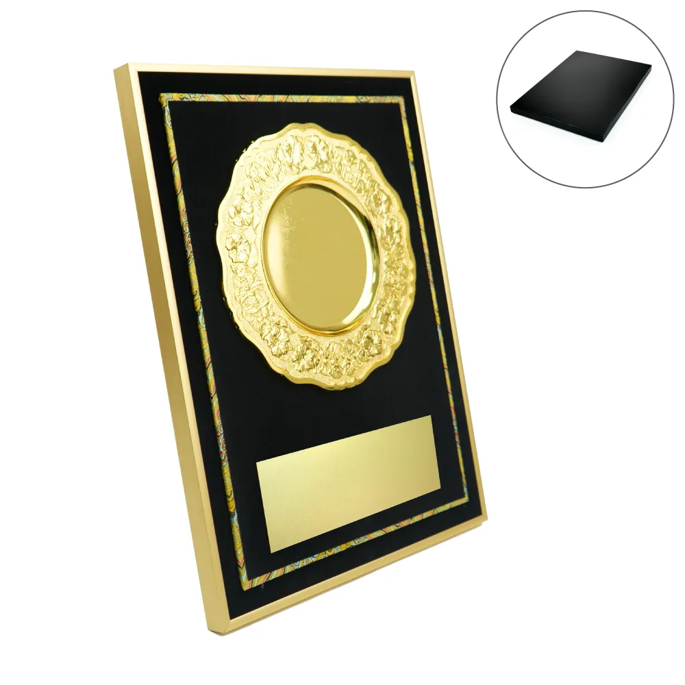 Aluminum Award Plaque A3 Size with Stand & Gold Plate in Presentation Box 8