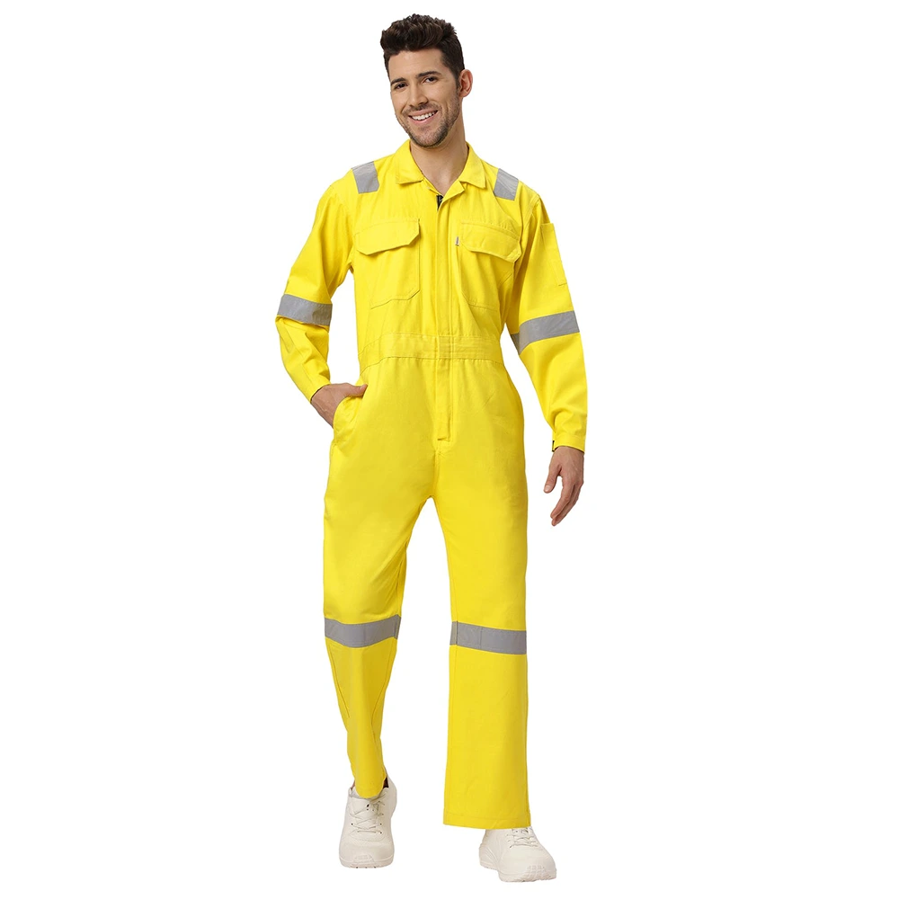 Coverall with Reflective Tape Yellow 7