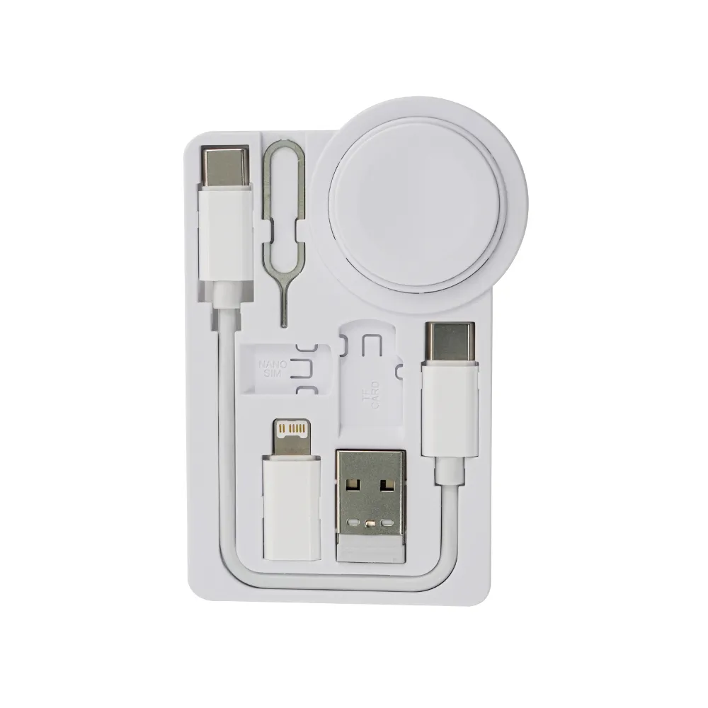 Charging Cable Kit (60W) with iWatch Charging Pad in PU Leather Pouch 7
