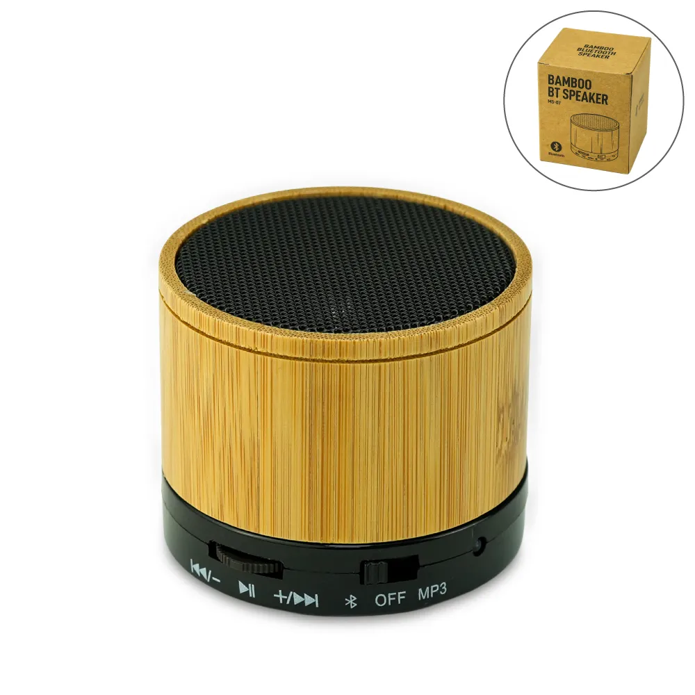 Bamboo Bluetooth Speakers V4.2 thumbnail 1