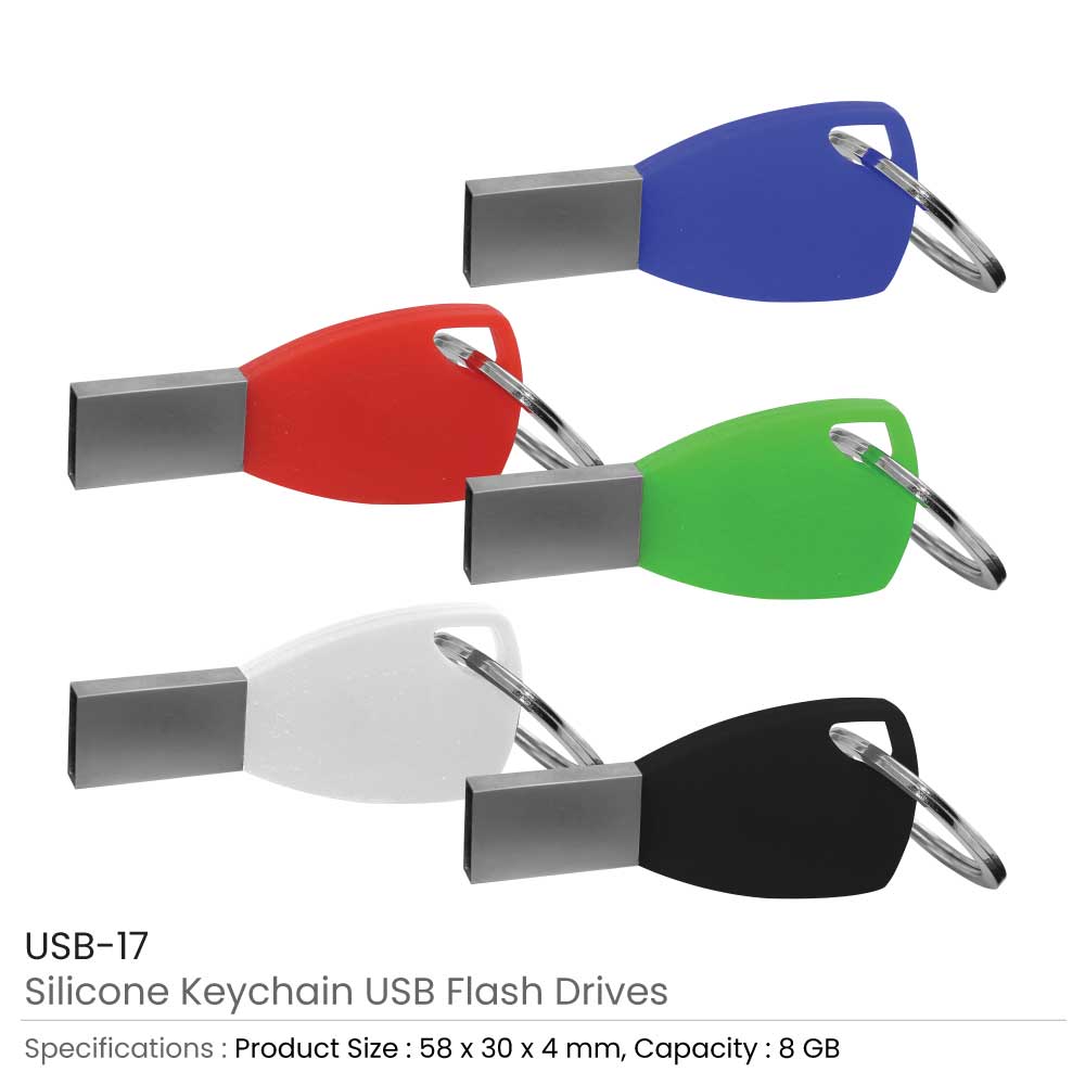 USB Flash Drive Silicone Keychain 3