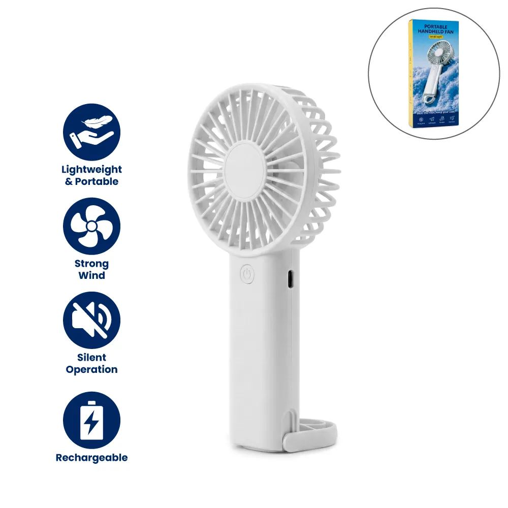 Portable Rechargeable Mini Fan, Compact, Lightweight, Portable, Type C