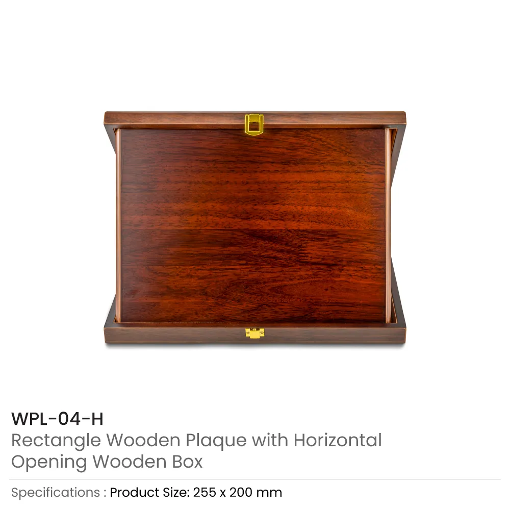 Wooden Plaque – Horizontal with Presentation Box 3