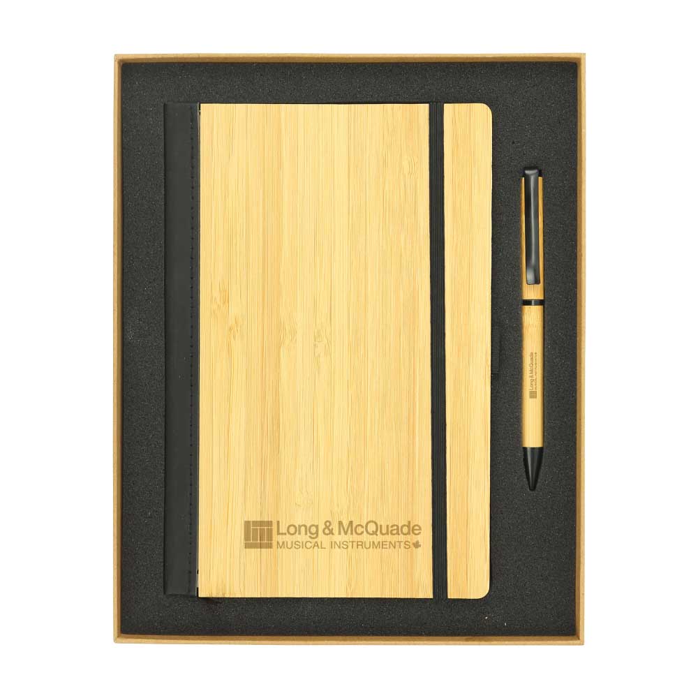 Bamboo Material A5 Notebook and Pen Gift Set 2