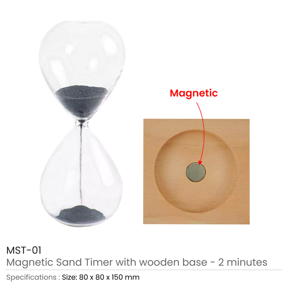 Magnetic Sand Timer with Wooden Base – Ramadan Gifts 7