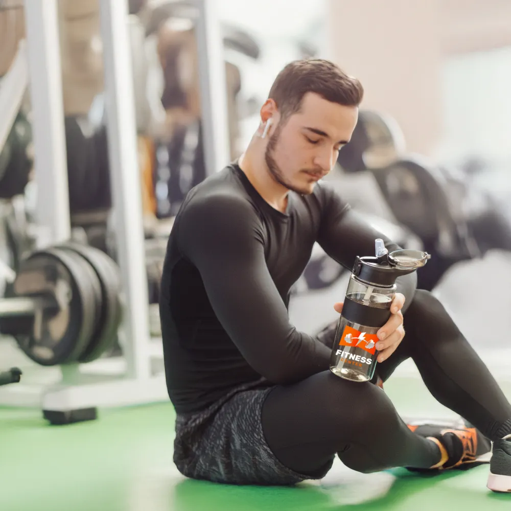 Eco-friendly Sports Bottles with Straw, 700ml in rPET Material 6