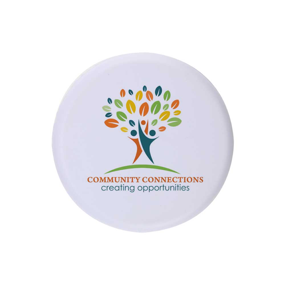 Round Anti Stress Balls White 5