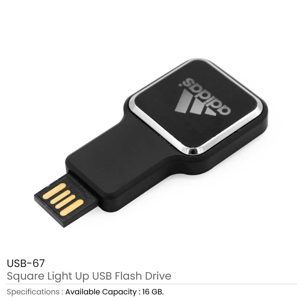 USB Flash Drive Square Light Up 2