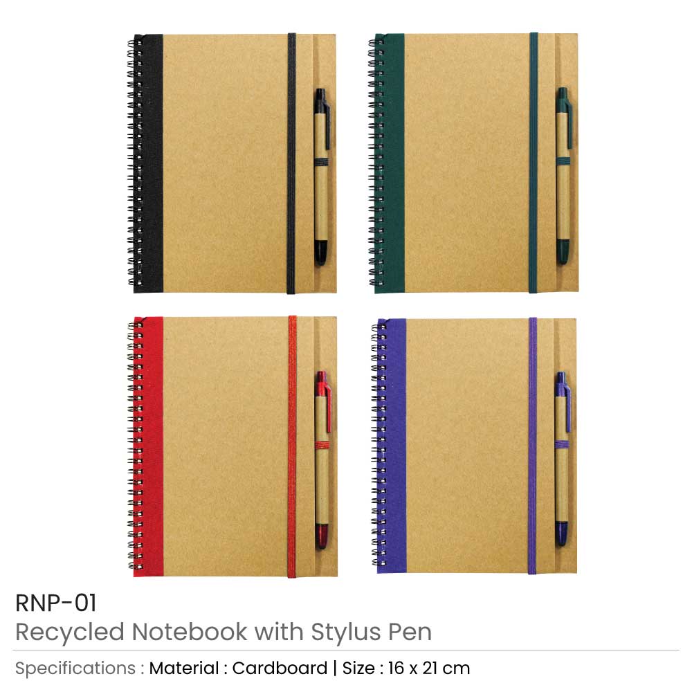Recycled Notebook with Pen 8