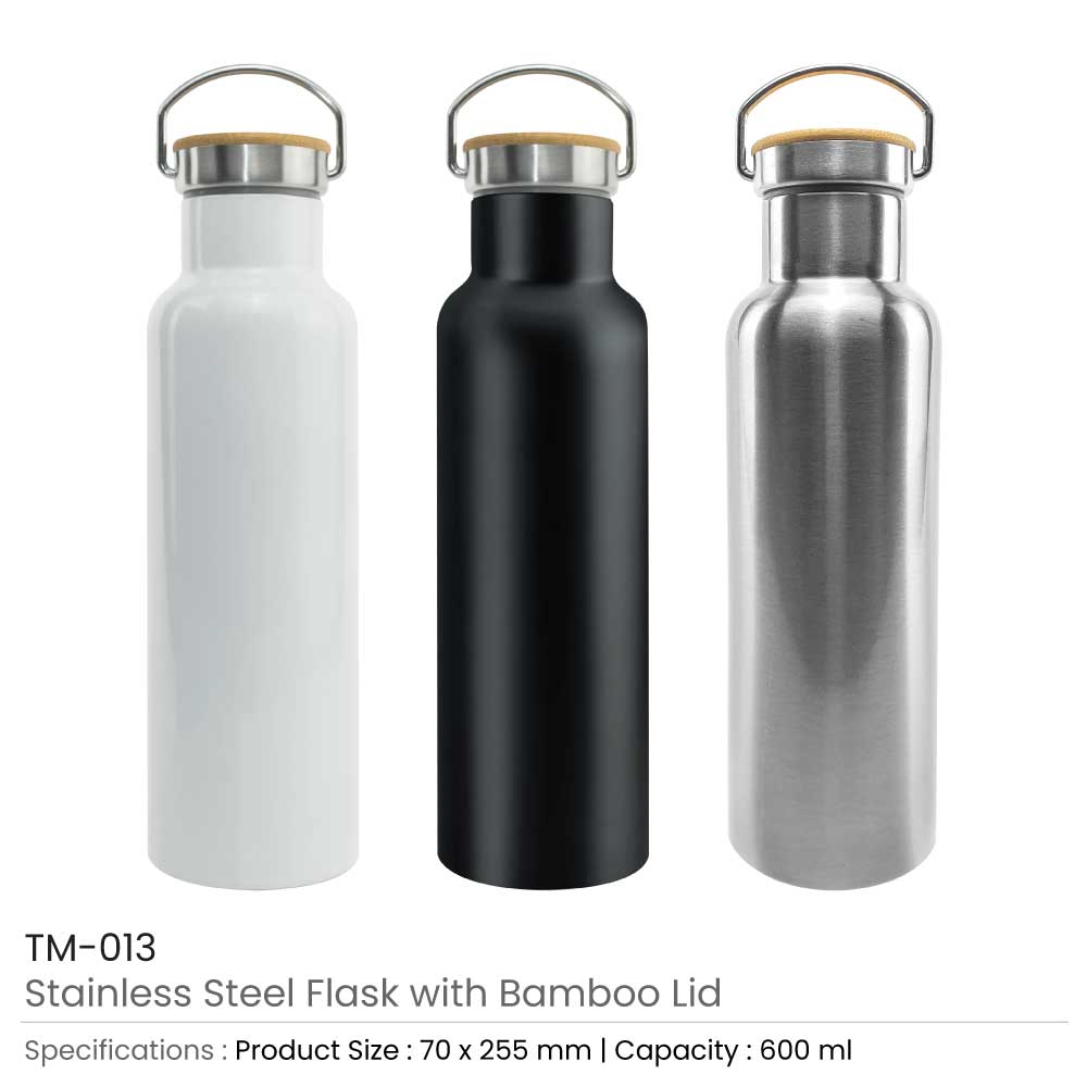 Stainless Steel Bamboo Flask 4