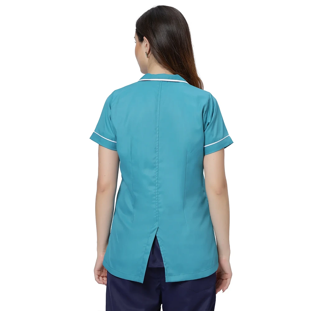 Unisex Assistant Apron / Coat - Light Teal 8