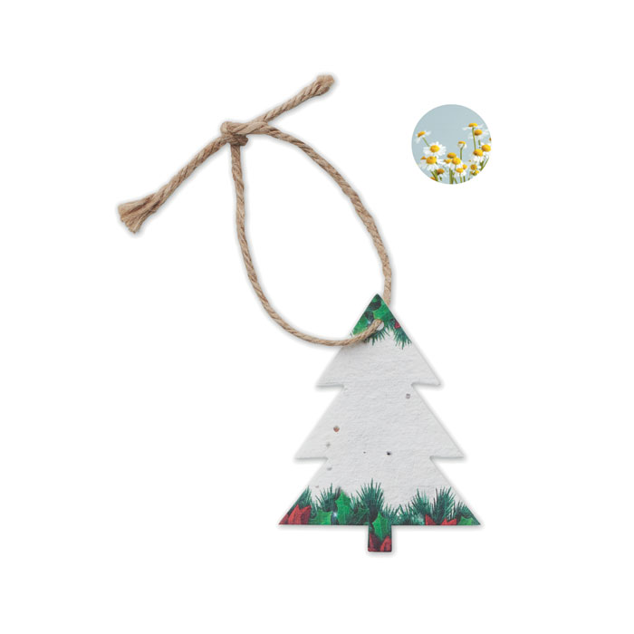 Seed paper Xmas ornament 1