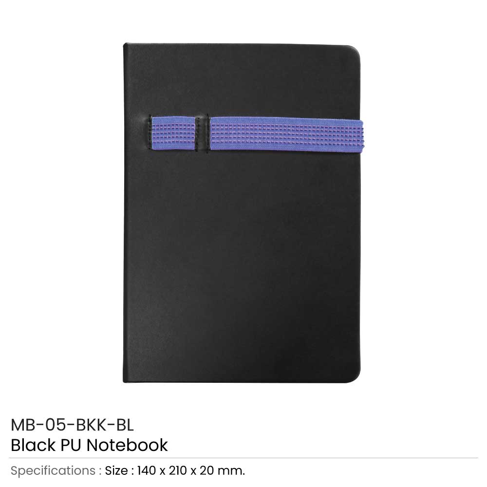 Notebooks Black A5 Size with Pen & Mobile Holder 3